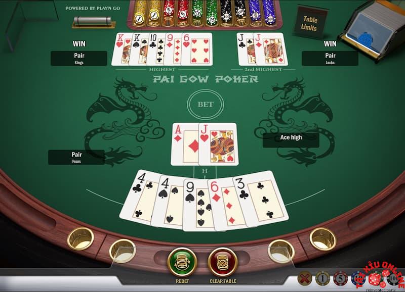 Hướng dẫn chơi Gow poker chi tiết