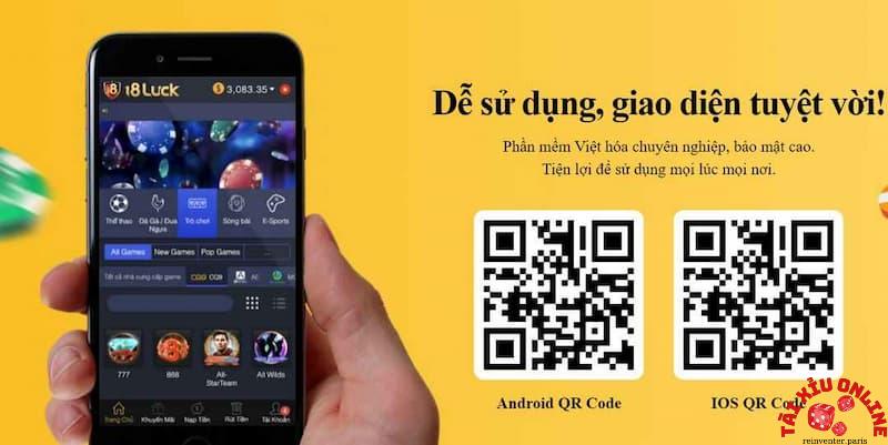 Tải ứng dụng 18luck để chơi game vi vu