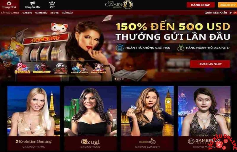 Giao diện Live Casino House
